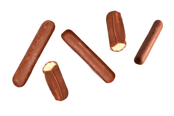 chocolate sticks tasty cookies cookies covered in dark chocolate caloric food
