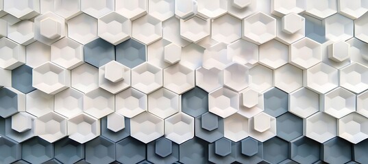 A Stylish Gray Geometric Background Featuring Abstract Hexagonal Shapes for a Modern and Futuristic Design Aesthetic