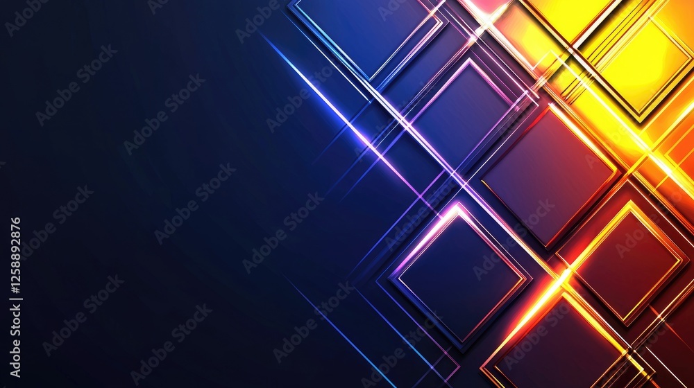Poster dynamic light patterns abstract art digital design modern environment aesthetic viewpoint creative c