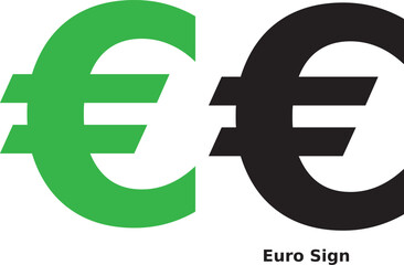 Modern euro currency symbol used across Europe. Represents financial transactions, banking, and global trade.