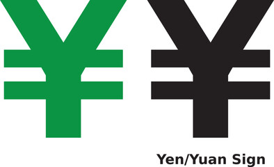 Universal symbol for Japanese Yen (JPY) and Chinese Yuan (CNY). Essential in finance, trade, and international markets.