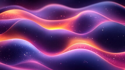 Fototapeta premium Abstract Colorful Waves Pattern with Light and Shadow Effects