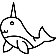 Narwhal Icon © 8bit