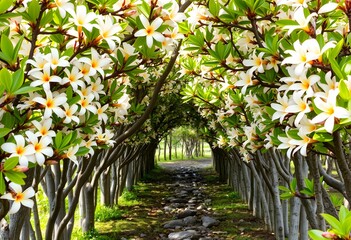 blooming apple tree