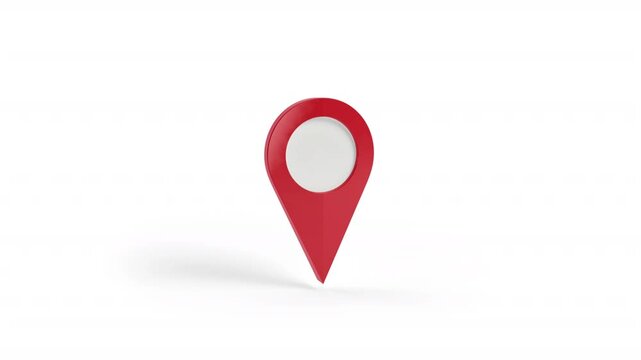 Animated Location Pin 3d Icon
