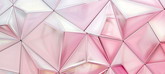 A Beautiful Pink Abstract Geometric Background Featuring Stylish Triangular Patterns for a Modern and Aesthetic Design.