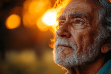 Obraz premium Watching the sun set on a vibrant horizon, made generative AI