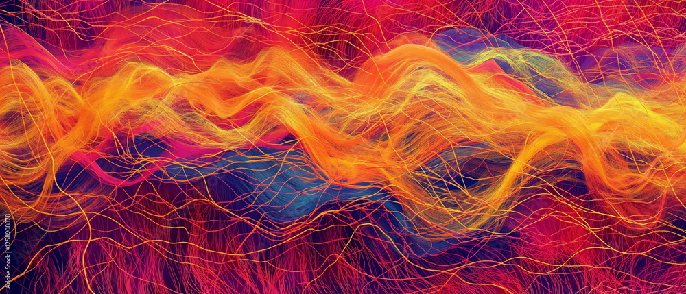 Poster data flow random digital lines that visualize the _002