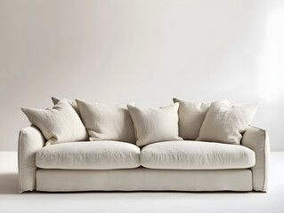 Neutral Beige Sofa Concept: Minimalist Elegant Home Decor