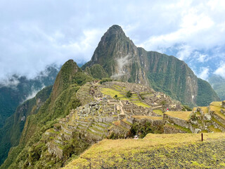 Majestic Machu Picchu: Mysterious Ancient Inca Citadel Nestled in the Andes Mountains of Peru, UNESCO World Heritage Site and Popular Tourist Destination