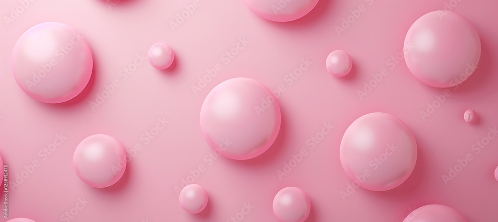Poster a beautiful pink abstract geometric background featuring circular patterns with a modern and futuris