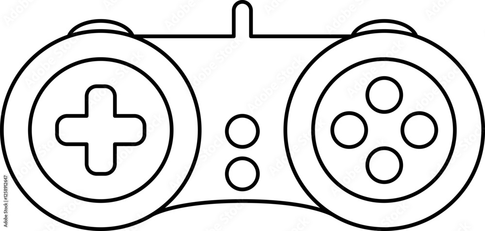 Fototapete Games icon vector. New concept. Black and white game controller symbol trendy flat and simple style icon for web site design, logo, app, game UI isolated on white background.