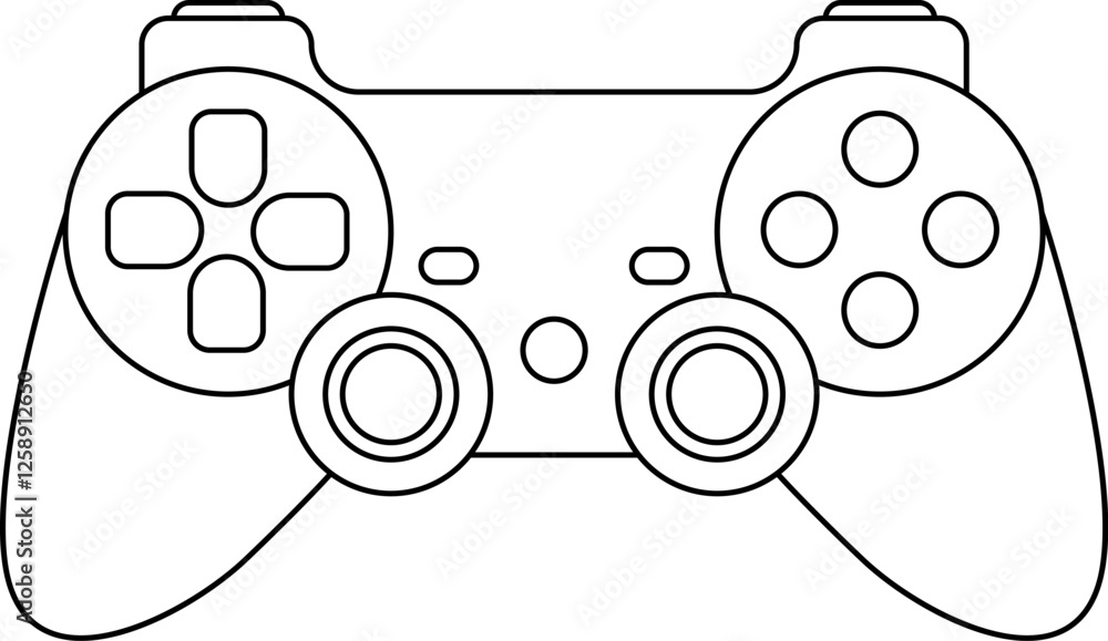 Fototapete Games icon vector. New concept. Black and white game controller symbol trendy flat and simple style icon for web site design, logo, app, game UI isolated on white background.