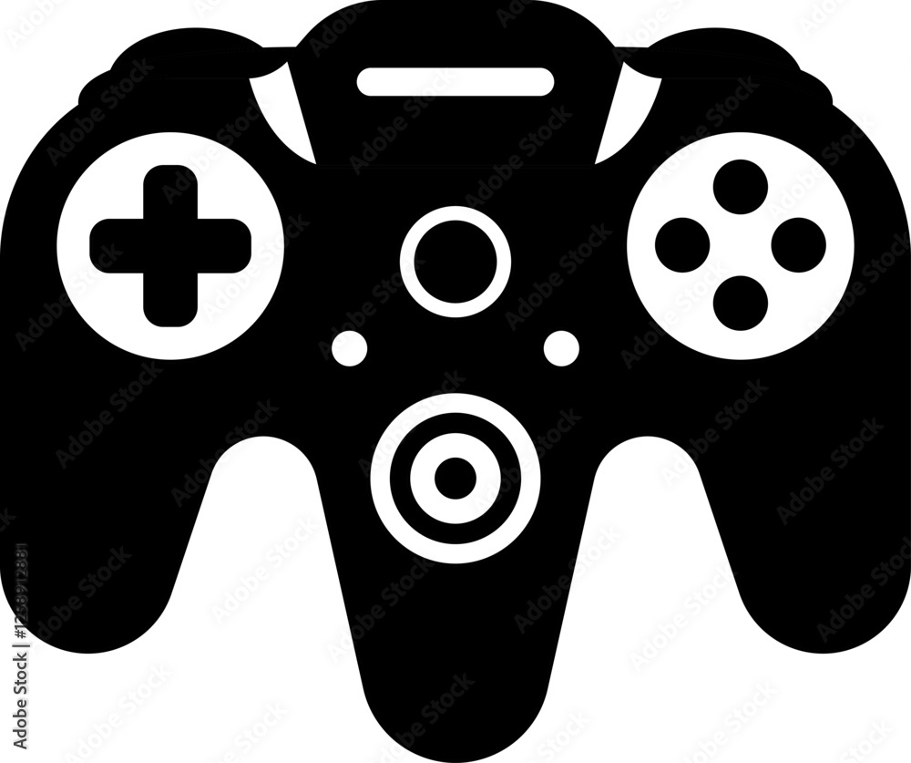 Poster games icon vector. new concept. black and white game controller symbol trendy flat and simple style 