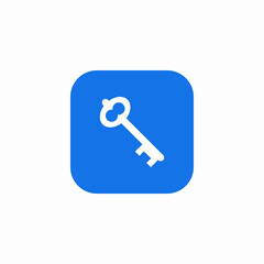 key antique icon sign vector