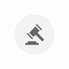 law decision icon sign vector
