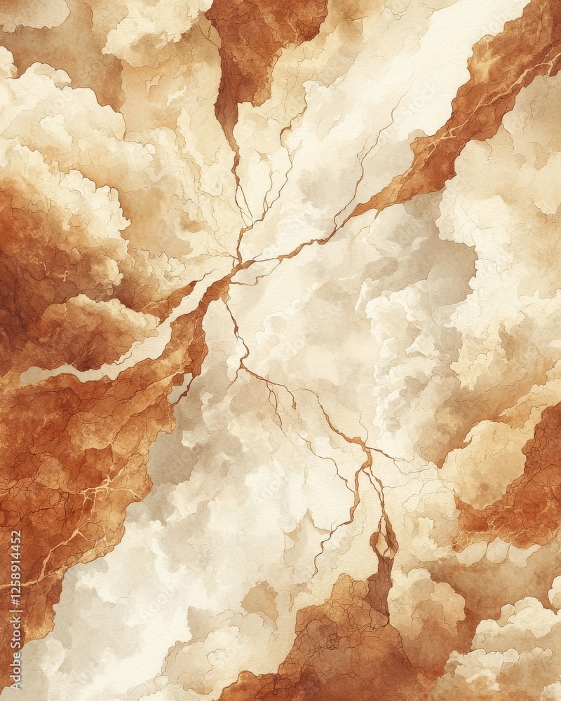 Poster dynamic cloud patterns overhead aerial view digital artwork atmospheric environment abstract concept