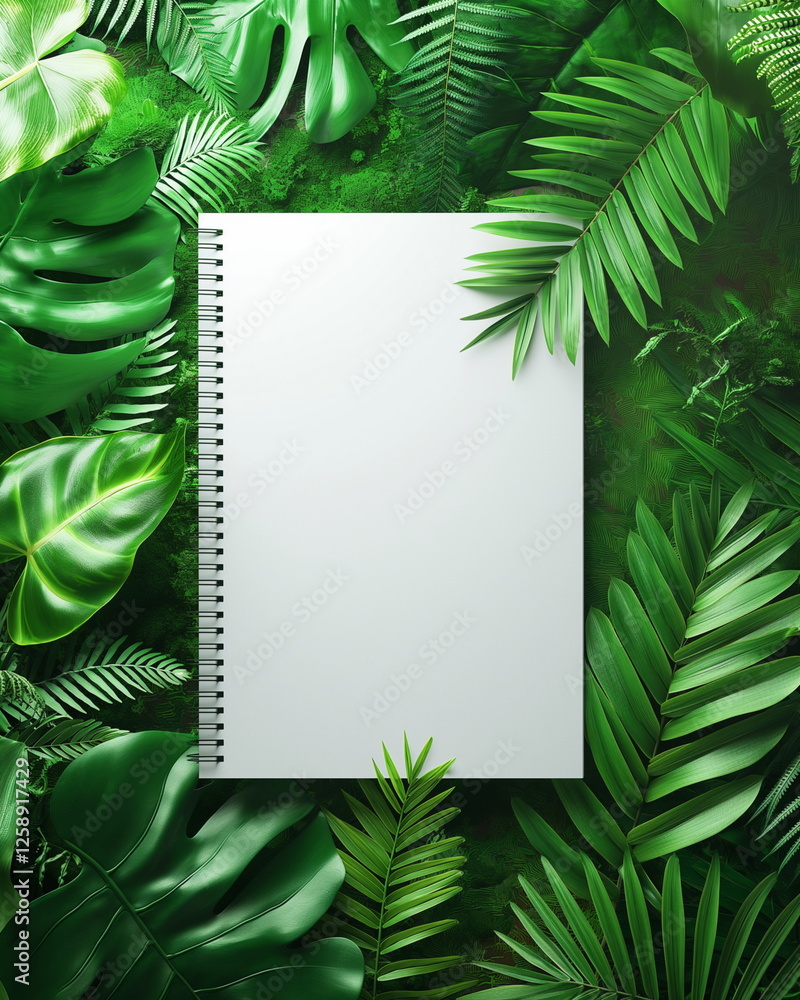 Poster notebook cover with leaflets for amazon book with _012