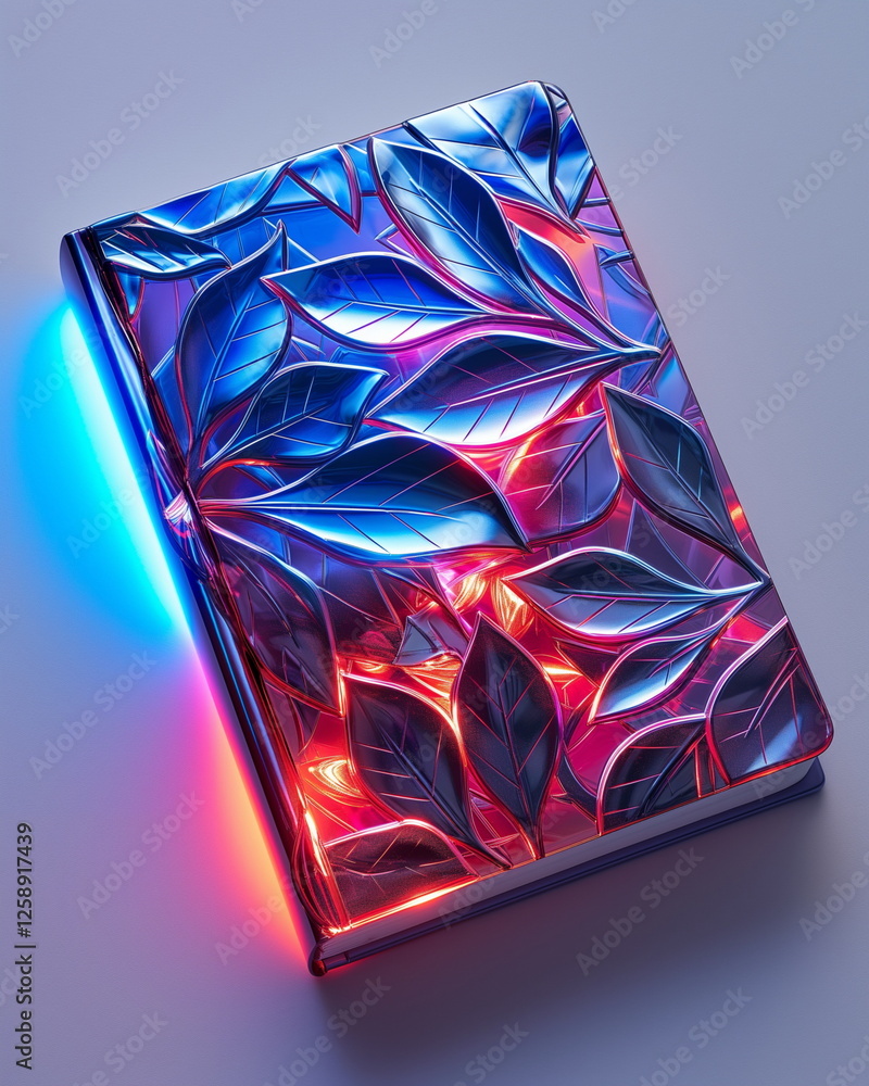 Poster notebook cover with leaflets for amazon book with _011