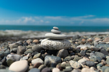 stones on the beach