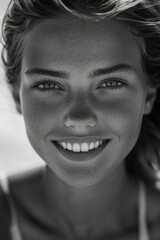 Young woman smiling at the camera