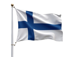 flag of finland on transparent background