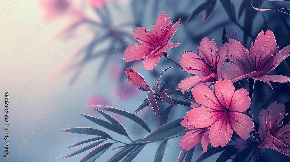 Aufkleber spring drawing background - background with soft s_001