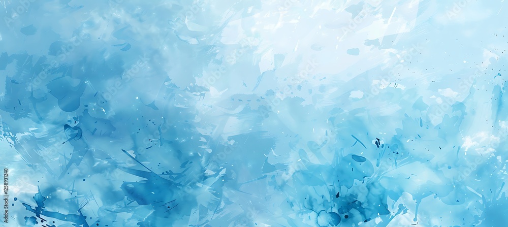 Poster abstract sky blue geometric background with unique patterns, offering a seamless and elegant design 