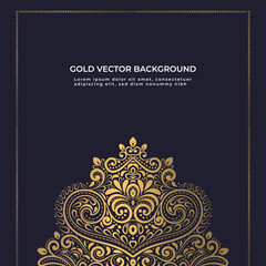 Glod background vector