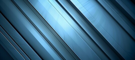 Obraz premium A crisp and contemporary abstract design showcasing flowing sky blue diagonal lines, adding depth and symmetry to the background.