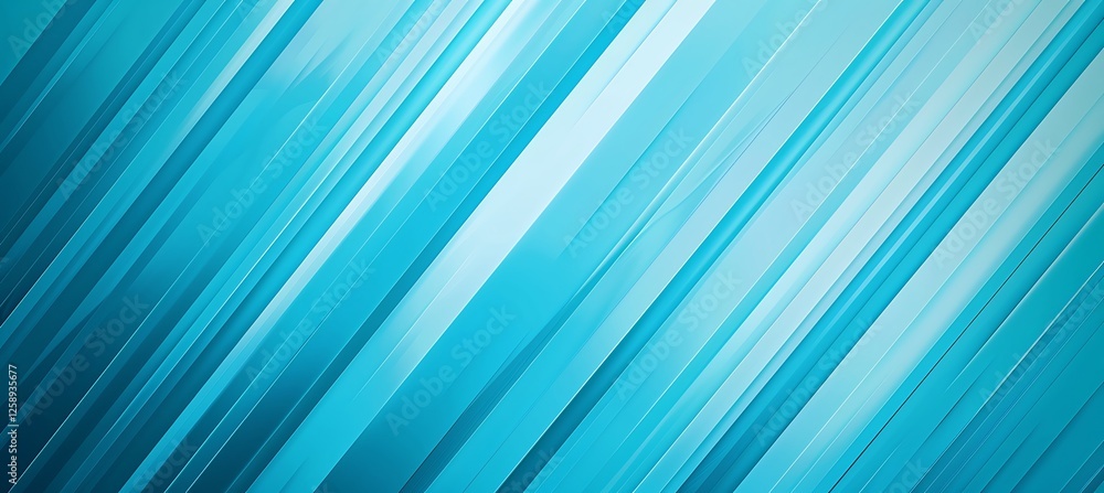 Poster elegant and futuristic geometric abstract background with soft sky blue diagonal lines, offering a m