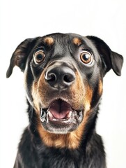 Fototapeta premium Surprised German Shepherd