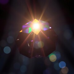 Jewel light colourful light through crystal Bokeh light lights background bokeh abstract light bright effect shiny