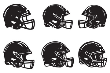 Football helmet silhouette