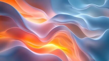 Obraz premium Colorful Fluid Waves Design Background for Abstract Concepts