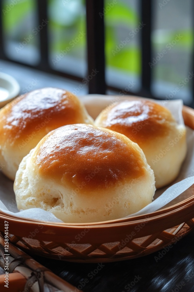 Wall mural Baked Asian Pastries