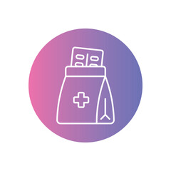 Prescription Delivery icon vector stock illustration