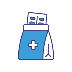 Prescription Delivery icon vector stock illustration