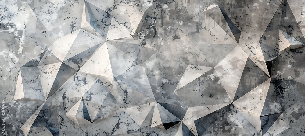 Poster a modern geometric abstract background featuring triangular shapes in a rustic gray tone for a styli