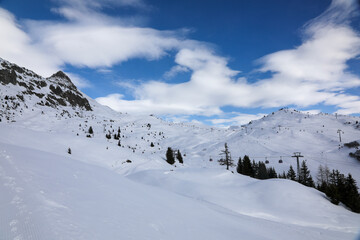Ski resort, Bettmeralp, Switzerland