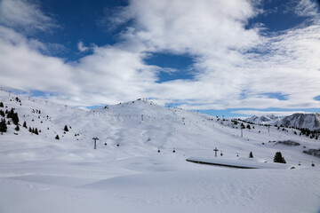 Ski resort, Bettmeralp, Switzerland