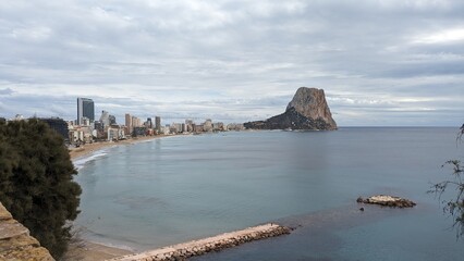 Spain, Calpe, coast, mountain, sea, vacation, beautiful day, sunny weather