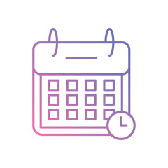 Appointment Scheduling icon vector stock illustration