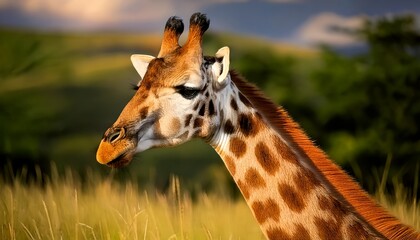 Obraz premium Close-up giraffe in the wild