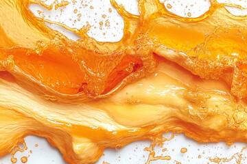 Vibrant orange slices splash into water, creating a lively and refreshing citrus image, perfect for food and beverage design, health campaigns, and advertising