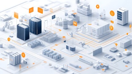 Obraz premium Visualizing the Contrast Between Traditional and AI Powered Data Centers