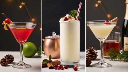 Celebratory drinks for holiday festivities
