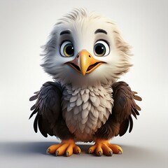 Obraz premium Weißkopfseeadler, weißer Hintergrund