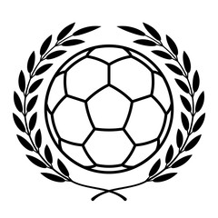 Soccer laurel wreath
