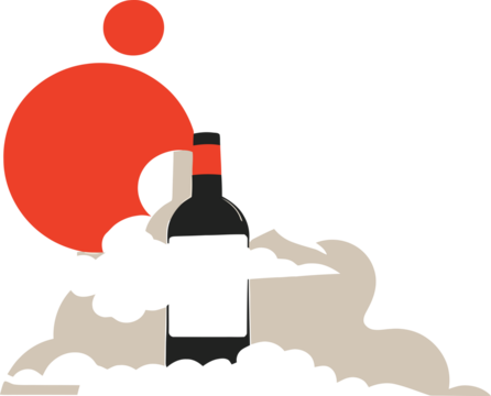 man with wine bottle
